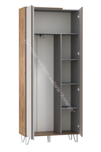 Шкаф для одежды 58.17 Гавана, Кейптаун/Серый