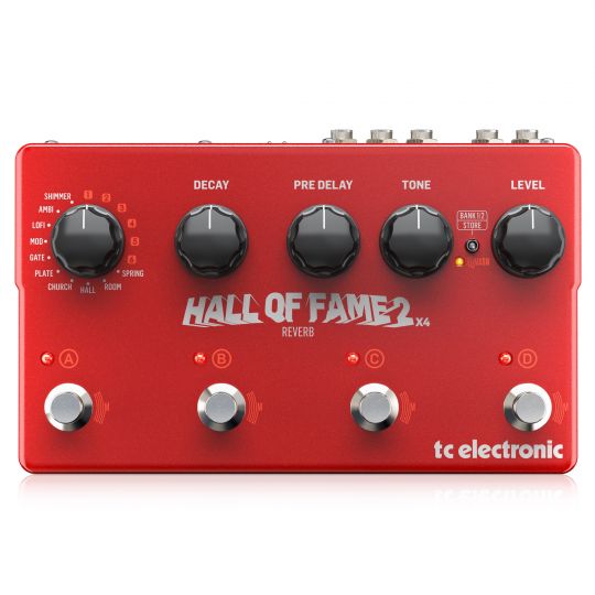 TC ELECTRONIC HALL OF FAME 2 X4 REVERB гитарная педаль эффекта реверберации