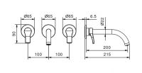 Смеситель для раковины Fantini AL/23 B913B схема 2