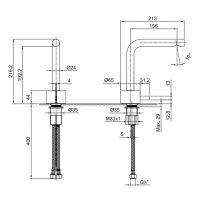 Смеситель для раковины Fantini AF/21 A504WF схема 9