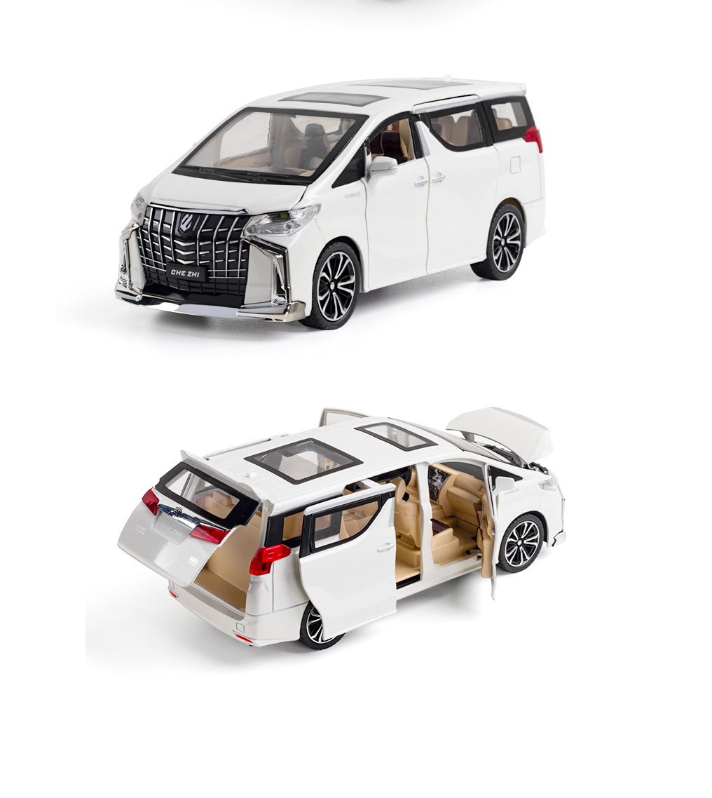 Модель масштабная металлическая Toyota Alphard 1:24 свет, звук (CZ601A)