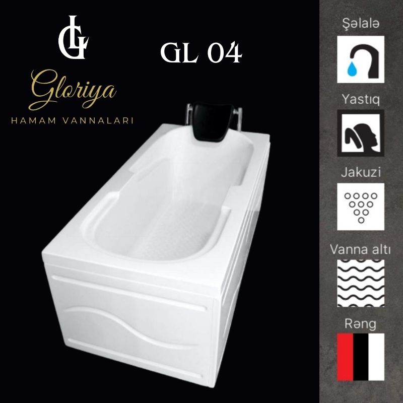 GLORİYA düz vannaları GL04 - 140*70 sm