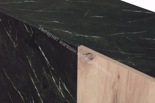 Тумба под ТВ 56.01 Адажио, Небула/мрамор Чёрный