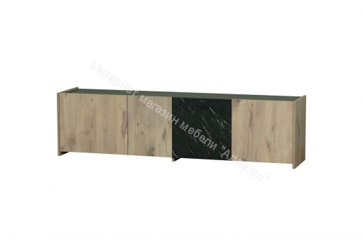 Тумба под ТВ 56.01 Адажио, Небула/мрамор Чёрный