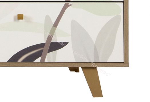 Комод 56.02 Адажио, Дуб сонома/Белый