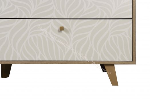 Комод 56.02 - 1 Адажио, Дуб сонома/Белый