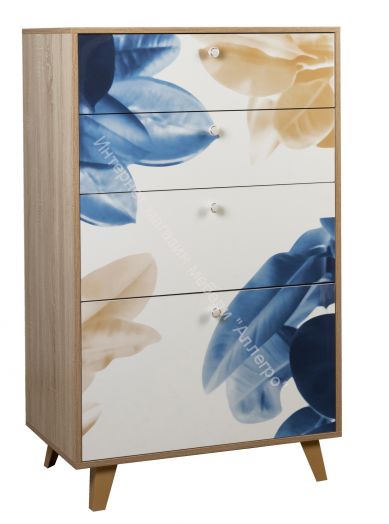 Комод 63,01 Аккорд, Дуб сонома/Белый