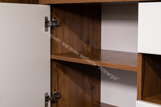 Тумба под ТВ 54.04 Гамма 1600 мм, Таксония/Белый