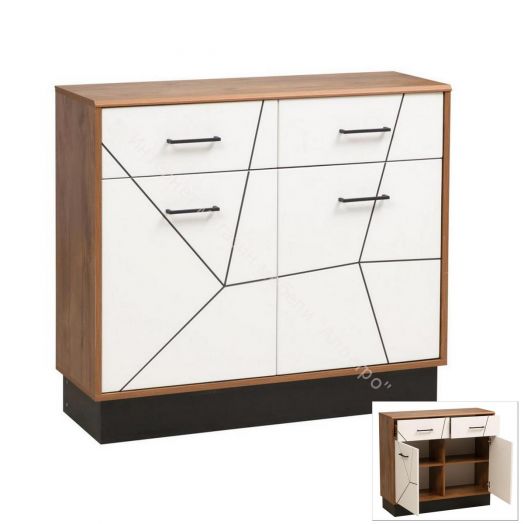 Комод 54.07 Гамма 1000 мм, Таксония/Белый