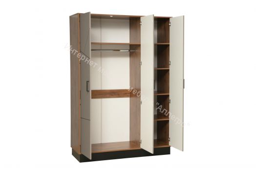 Шкаф для одежды 54.12 Гамма (3-х дв.), Таксония/Грей