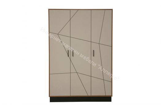 Шкаф для одежды 54.12 Гамма (3-х дв.), Таксония/Грей