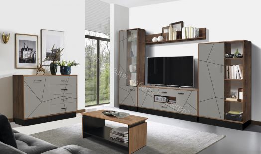 Шкаф для одежды 54.03 Гамма (2-х дв.), Таксония/Грей