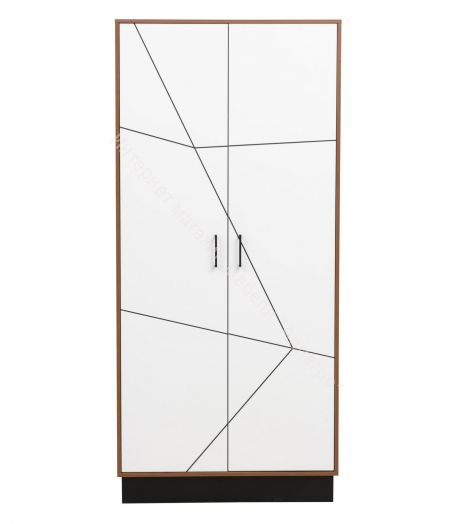 Шкаф для одежды 54.03 Гамма (2-х дв.), Таксония/Белый