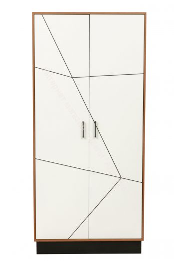 Шкаф комбинированный 54.14 Гамма (2-х дв.), Таксония/Белый