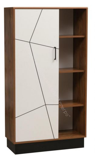 Шкаф комбинированный 54.06 Гамма, Таксония/Белый