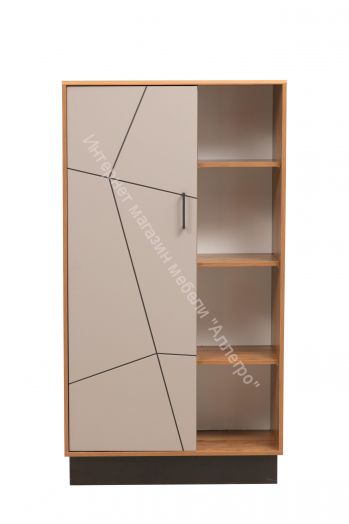 Шкаф комбинированный 54.06 Гамма, Таксония/Грей