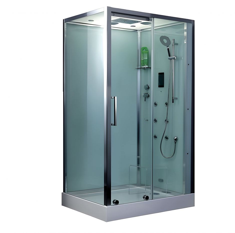 Изображение Душевая кабина с паром и гидромассажем BandHours Omega-2 L/R 120x90