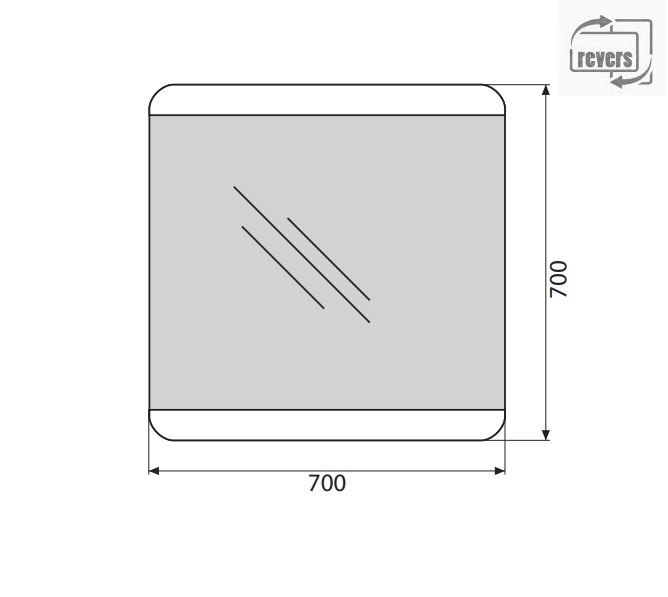 Зеркало для ванной комнаты BelBagno SPC-CEZ-700-700-LED-BTN ФОТО