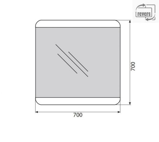 Зеркало для ванной комнаты BelBagno SPC-CEZ-700-700-LED-BTN ФОТО