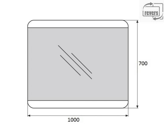 Зеркало для ванной комнаты BelBagno SPC-CEZ-1000-700-LED-BTN ФОТО