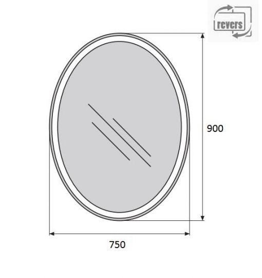 Зеркало для ванной комнаты BelBagno SPC-VST-750-900-LED-BTN ФОТО