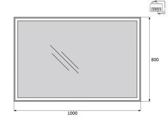 Зеркало для ванной комнаты BelBagno SPC-GRT-1000-800-LED-BTN ФОТО