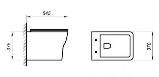 Подвесной унитаз BelBagno Romano BB248CHR-SM схема 7