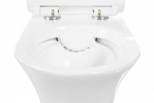 Безободковый подвесной унитаз BelBagno Ancona BB1224CHR-SM ФОТО