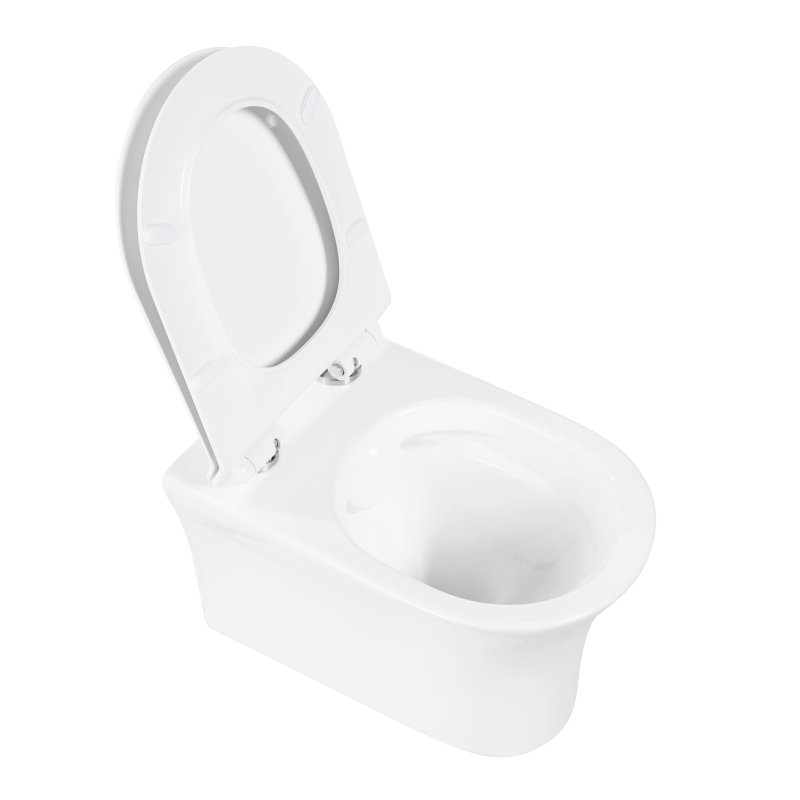 Безободковый подвесной унитаз BelBagno Ancona BB1224CHR-SM схема 8