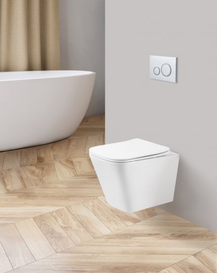 Изображение Подвесной безободковый унитаз BelBagno Ardente-R BB520CHR