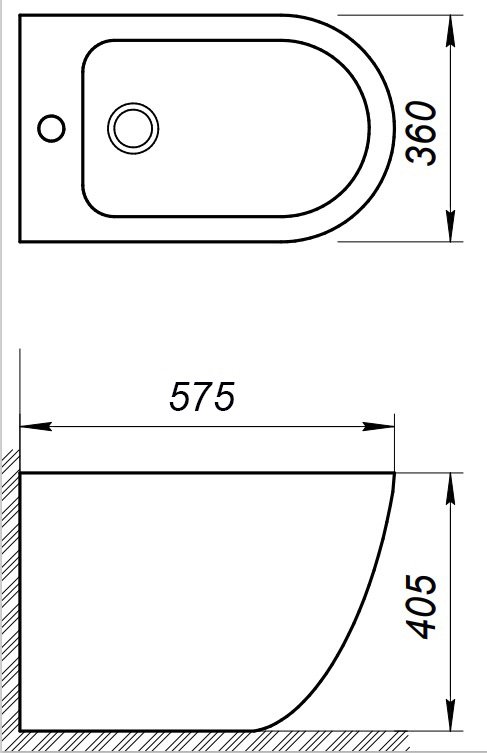 Напольное биде BelBagno Sfera-R BB2141B ФОТО