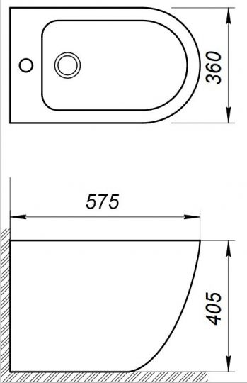 Напольное биде BelBagno Sfera-R BB2141B ФОТО