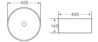 Круглая раковина BelBagno BB1342H300 схема 2