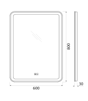 Зеркало для ванной комнаты BelBagno SPC-MAR-600-800-LED-TCH-PHONE схема 2