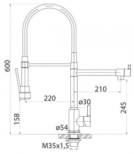 Смеситель для кухни Belbagno BB-LAM50-IN ФОТО