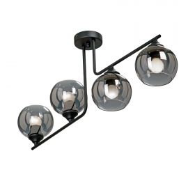 Люстра Vitaluce V4949-1/4PL, 4xE27 Макс. 40Вт Черный, Матовый / Виталюче