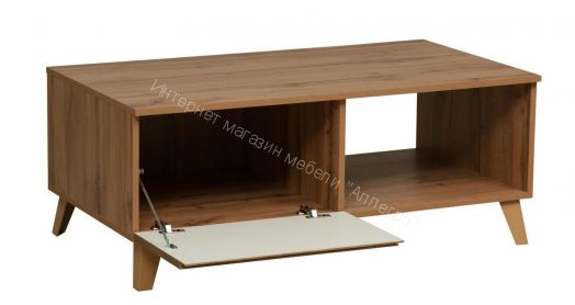 Стол журнальный 53.08 Авалон, Дуб вотан/Белый