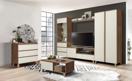 Комод 53.05 Авалон, Дуб вотан/Белый