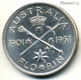 Австралия 1 флорин 1951