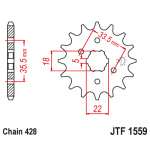 JTF 1559, звезда передняя