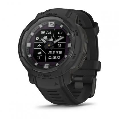 Умные часы Garmin INSTINCT CROSSOVER SOLAR - Tactical Edition, черный