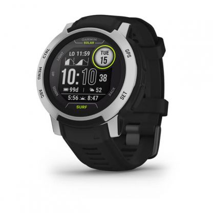 Умные часы Garmin INSTINCT 2 SOLAR Surf черный с белым безелем