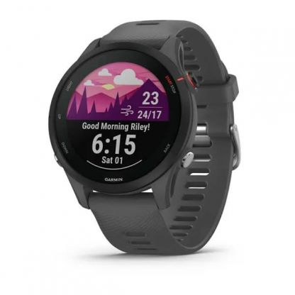 Умные часы Garmin FORERUNNER 255 с темно-серым ремешком фото