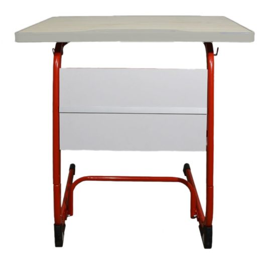 ПРОМЕТЕЙ Стол регулируемый 1-местный (Серый металлокаркас)