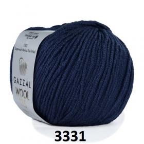 фото Пряжа Wool 115 Gazzal цвет 3301 белый суровый