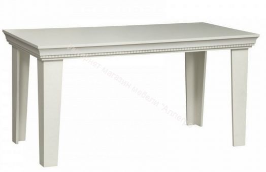 Гостиная Эльмира, Белый/Белая кожа патина