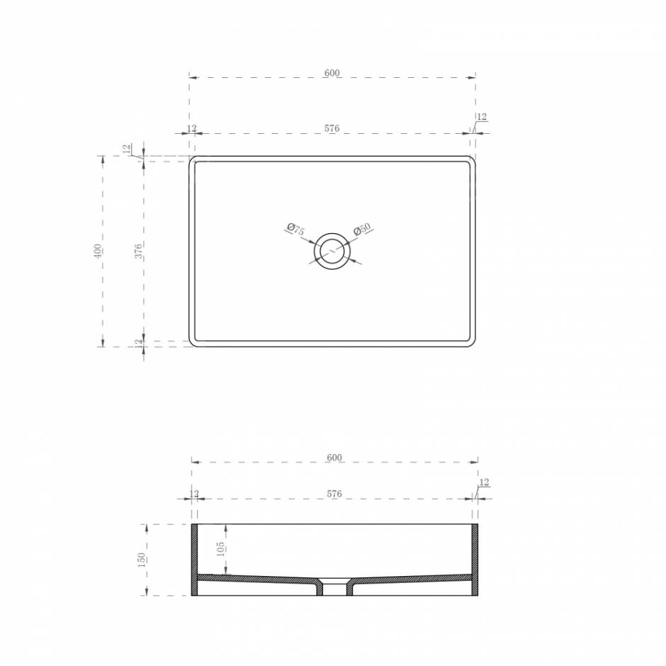 Накладная прозрачная раковина ABBER Kristall AT2803Opal 60х40 ФОТО