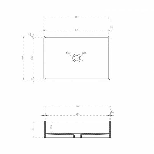 Накладная прозрачная раковина ABBER Kristall AT2803Opal 60х40 ФОТО