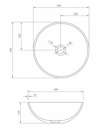 Накладная раковина ABBER Stein AS2608 матовая 40х40 ФОТО