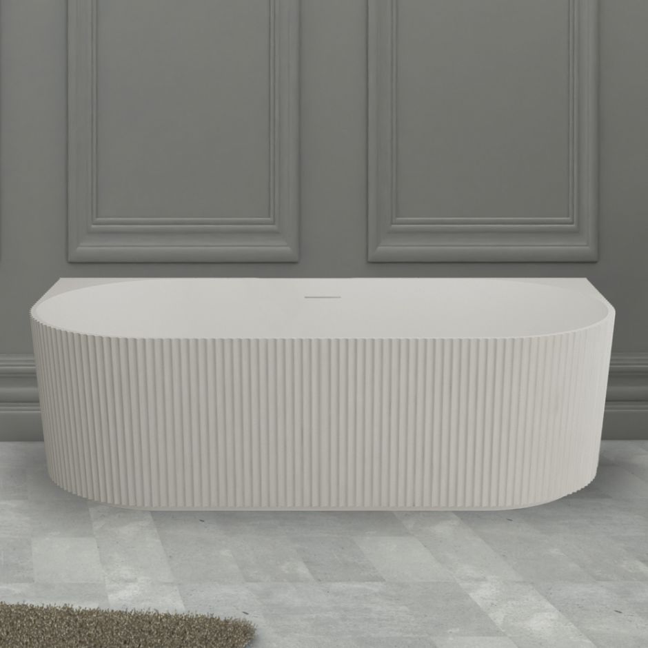 Изображение Ванна из искусственного камня ABBER Stein AS9630 белая матовая Stein 170х75